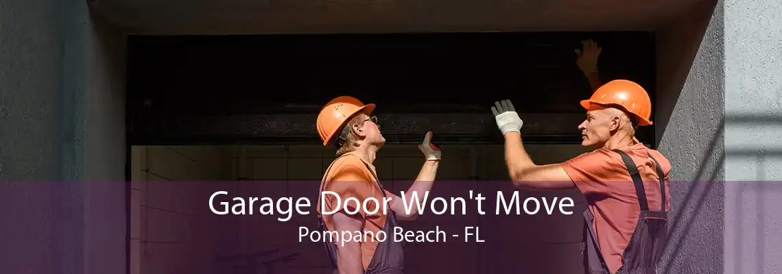 Garage Door Won't Move Pompano Beach - FL